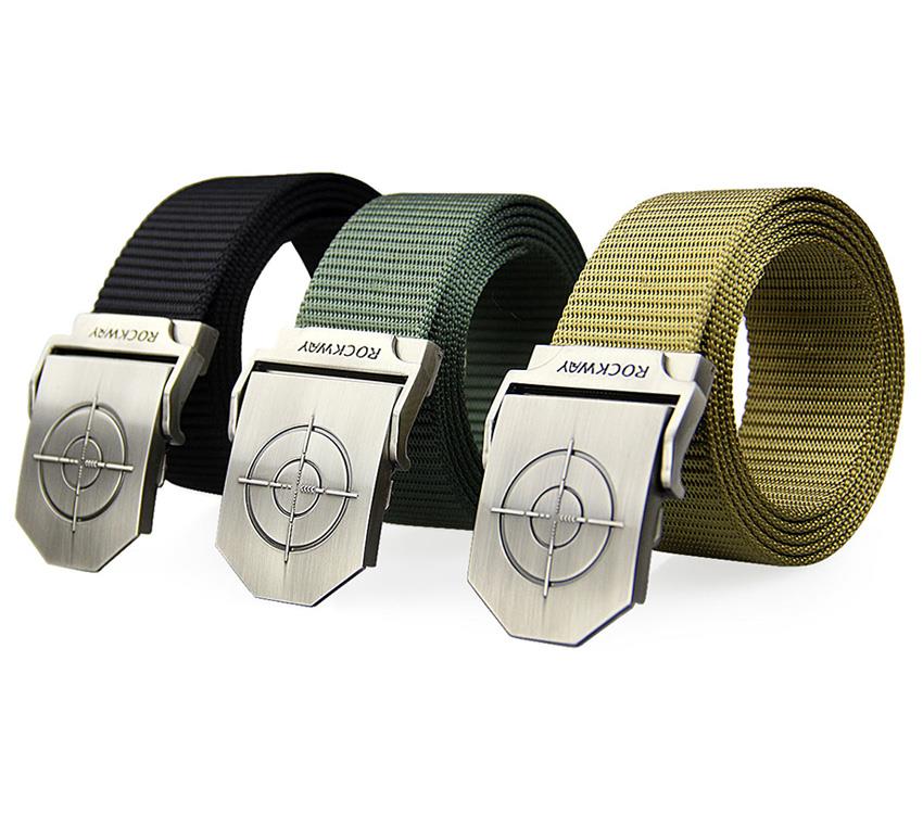 custom black metal Military webbing and belt