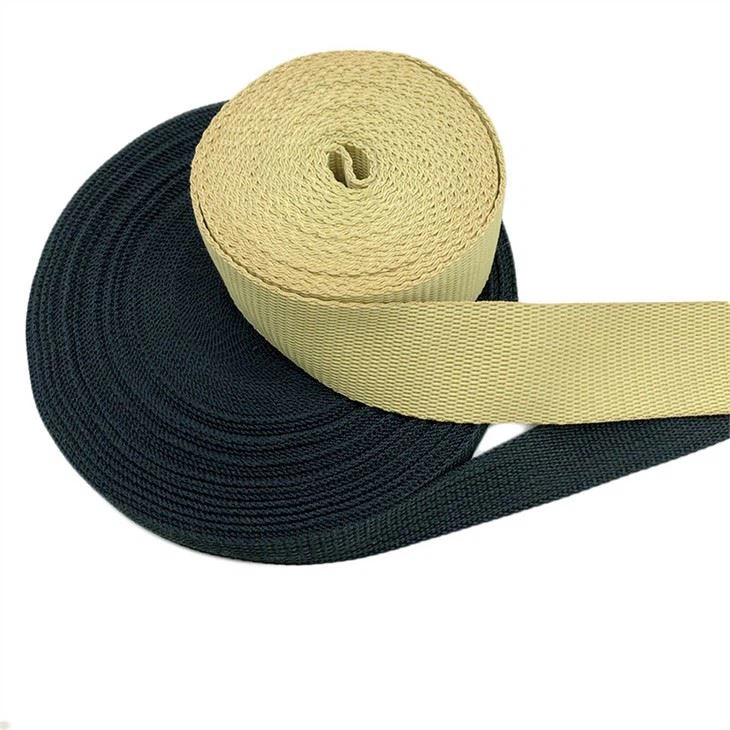 Aramid flame retardant webbing