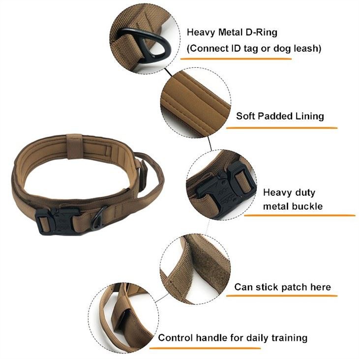 tactical dog collar and leash