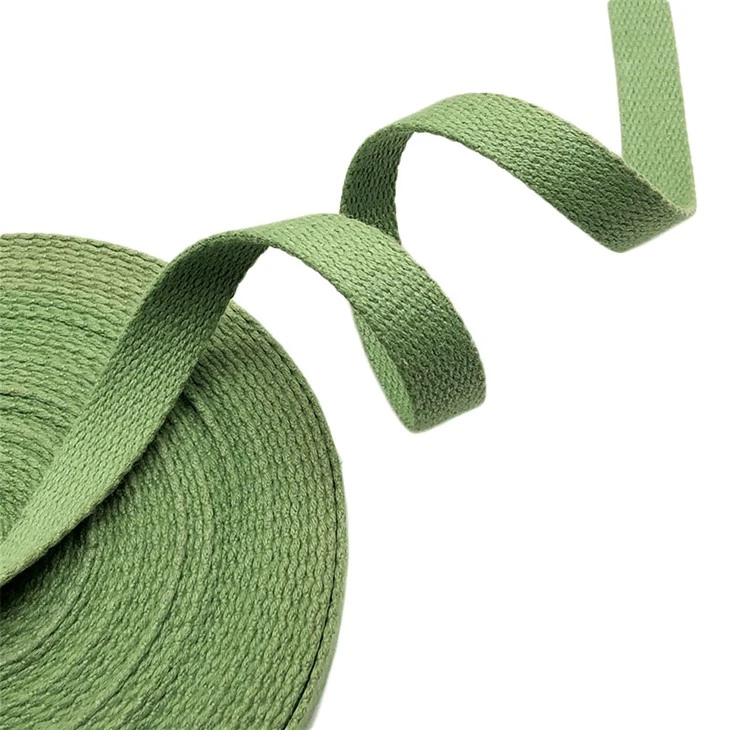 Cinta de algodón verde
