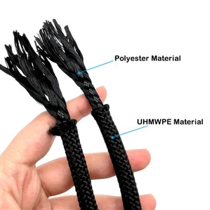 Ropio de la chaqueta Uhmwpe Core Uhmwpe de 8 mm